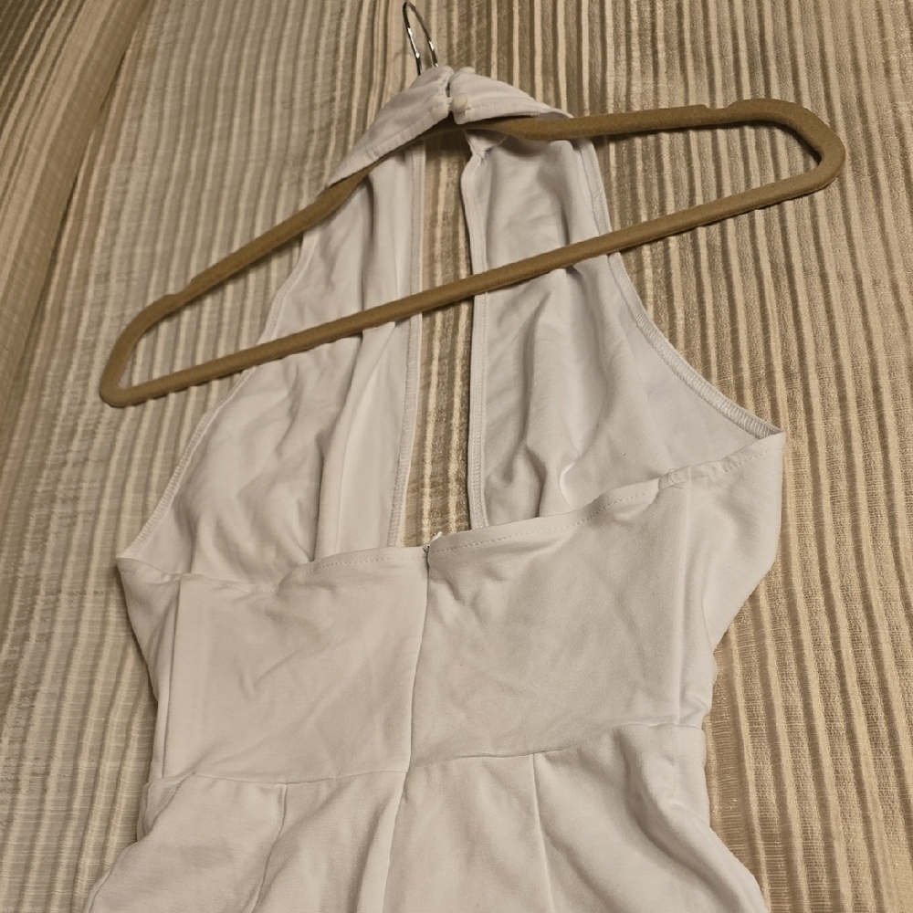 Amanda Uprichard White Halter Jumpsuit NWOT - Picture 11 of 12